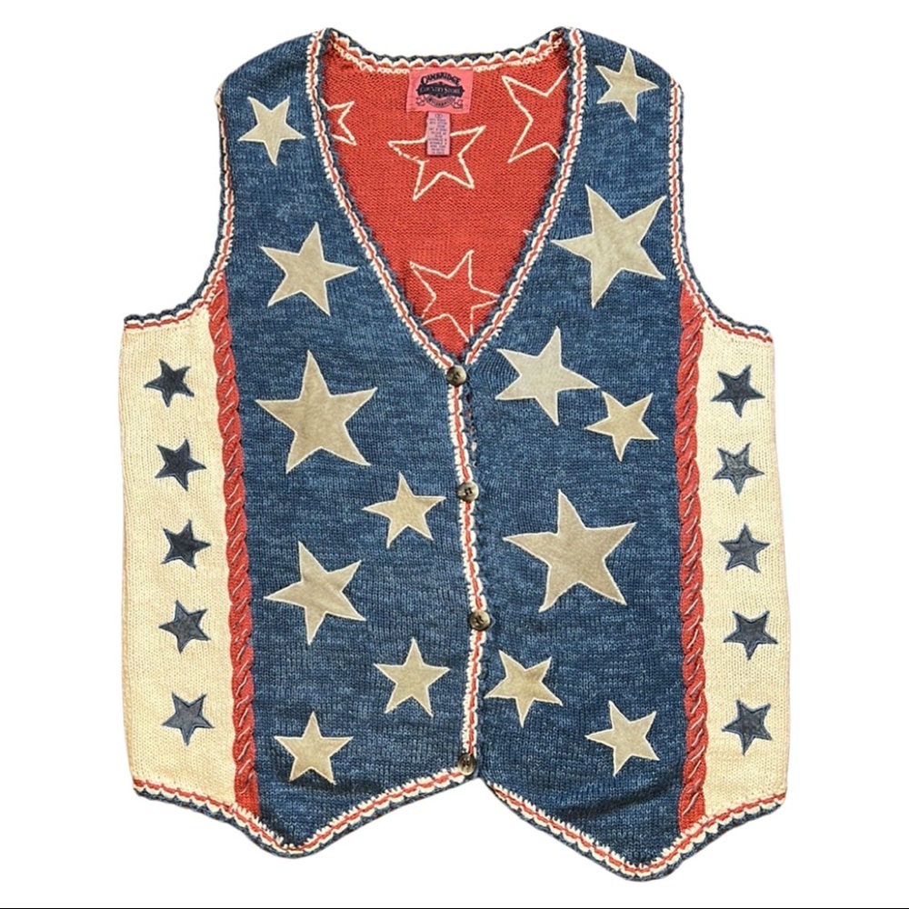 Cambridge Country Store Dry Goods, Microsuede Stars Embroidered on Sweat…
